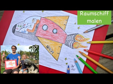 Zeichenstunde: Wir malen ein Raumschiff