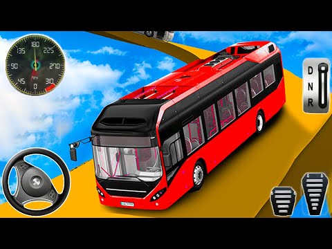 Bus Impossible Tracks Stunt Racing City Coach Bus Driver - #BusGames #StuntBusGames #AndroidGames