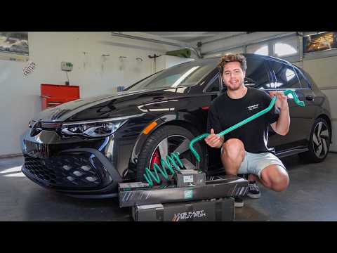 My New mk8 GTI Gets LOWERED! First Mods on the Mk8!