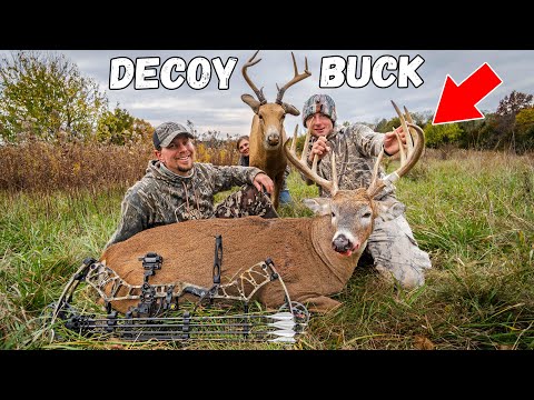 BIG BUCK with a DECOY!!! (October Bowhunting on Public Land)