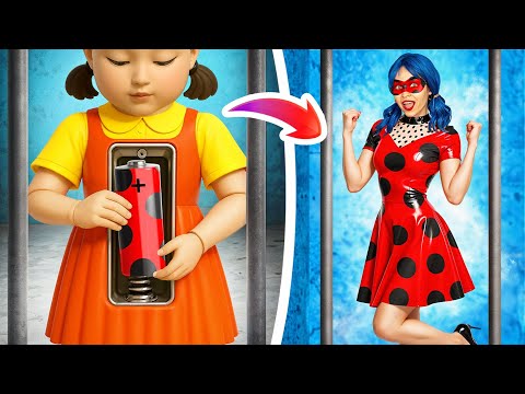 From Squid Game Doll To Ladybug! Extreme Makeover: Miraculous Ladybug in Real Life!