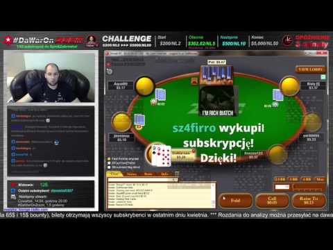Gracz Team Pro Online Pokerstars, 'DaWarsaw' gra na żywo w pokera Texas Hold'em No Limit