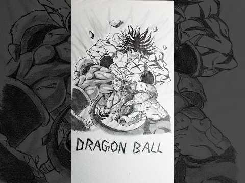 Broly VS Frieza stick-man Speed Drawing 💀#drawing #anime #shorts #dragonball