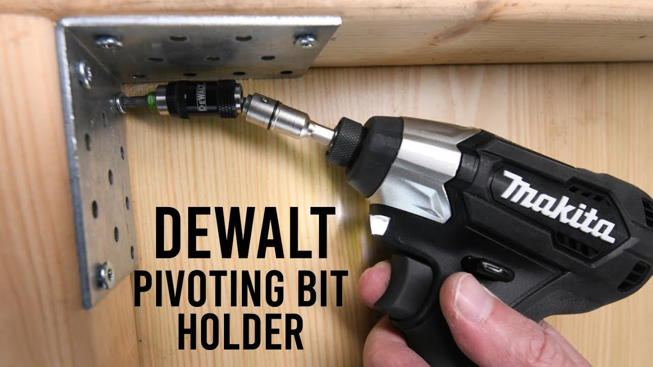 Dewalt pivoting bit holder