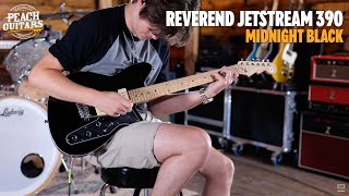 Video thumbnail for No Talking...Just Tones | Reverend Jetstream 390 - Midnight Black by Peach Guitars