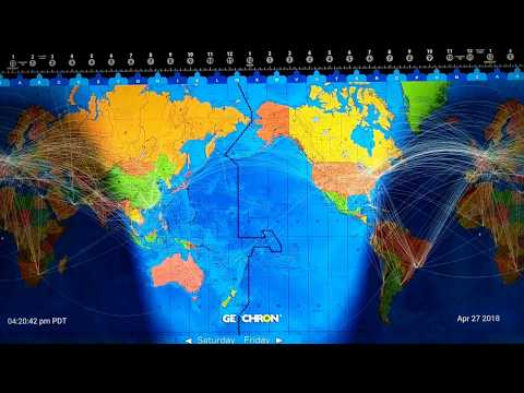 Geochron Digital 4k Shipping and Aircraft routes!