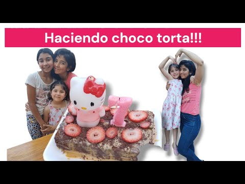 Sara y Vicky preparando una rica chocotorta para festejar el cumple de Sara 11/10/24 🎂😋