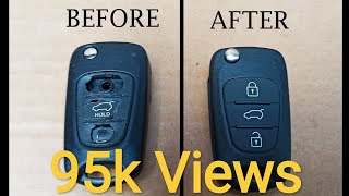 How To Replace Your Hyundai Remote Key Fob Case Flip Key i10 i20 i30 i40 ix25 ix35 ix55- Easy DIY