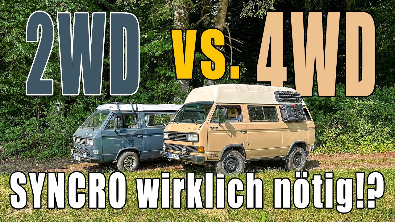 Braucht dein Camper Allrad?! VW Bus T3 Syncro Vorteile vs. Nachteile - Vergleich Reisefahrzeug