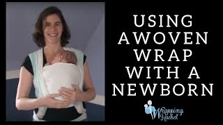 Front Wrap Cross Carry (FWCC) with a Newborn:  A Woven Wrap Beginner Carry!