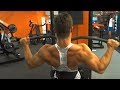 21 AND 20 YEARS OLD SCHREDDING BACK EN BICEPS WORKOUT VIDEO