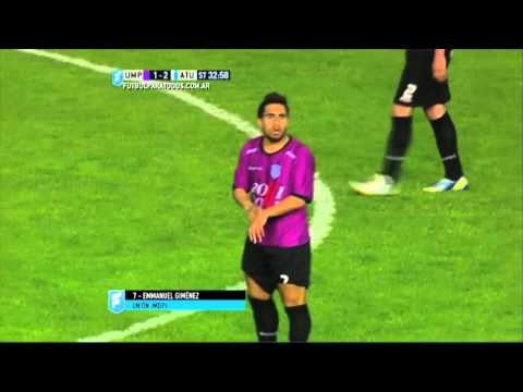 Gol de Giménez. Unión (MDP) 1 - Atl. Tucumán 2. Fecha 40. Primera B Nacional 2015. FPT.