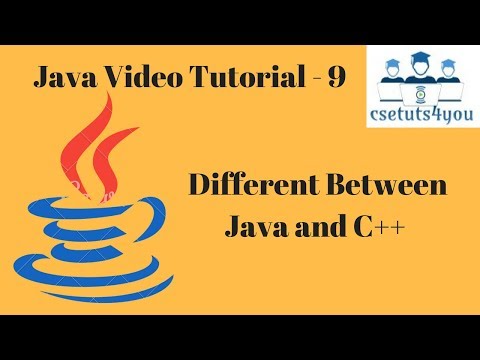 Java Video Tutorial 9 Difference Between Java And C
