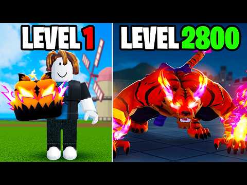 Noob To Max Level With TIGER REWORK in Blox Furits