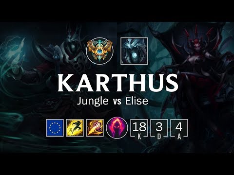 Karthus Jungle vs Elise - EUW Challenger Patch 8.24