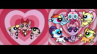 PowerPuff Ponies: Side by side comparison