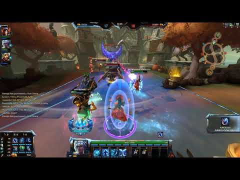 Smite: Insane yemoja combo (morrigan and yemoja highlight)