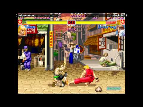 Super Turbo @ Fightmania - ultracombo (Ken) vs Geckoin (Claw) [720p/60fps]