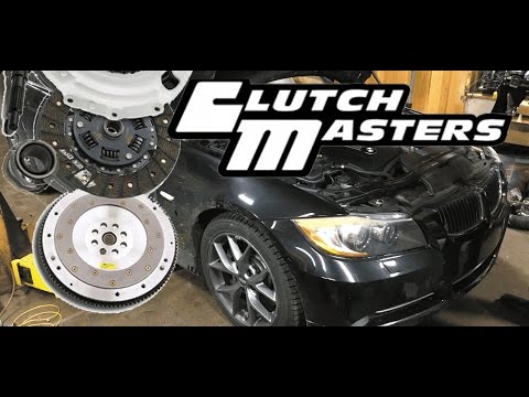 BMW E90 335i N54 8-bolt clutch replacement ClutchMasters FX400 single mass install