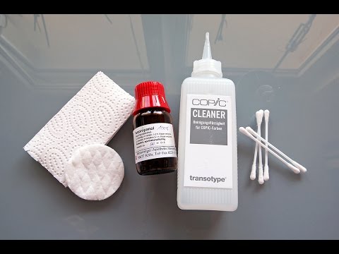 Copic Colorless Blender vs. Isopropanol (English)