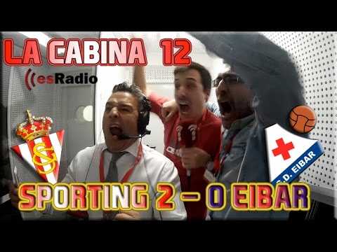 La cabina 12 con @LuisEduGijon | Goles del Sporting 2-0 Eibar | Elopi23