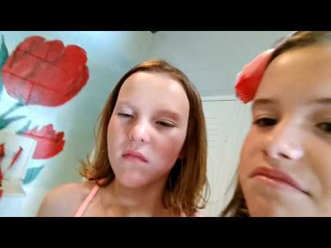 At the pool vlog part one... In the girls bathroom