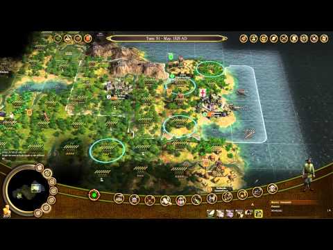 Let's Play Civ IV Colonisation 2 (The First Years, The Royal Tosspot, Founding Father Acquisition)