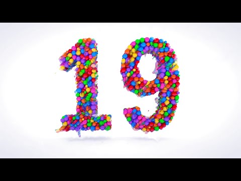Learn Number 19 on 3d Color Balls | Sparta Melting Point Effects (sponsored by preview2effects)