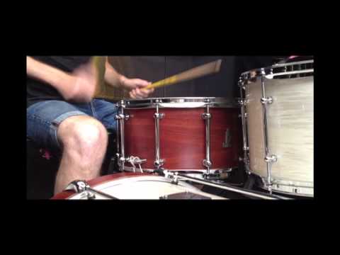 Brady 14x8 Jarrah Ply Snare Drum - Natural Satin Finish available now at Soundattak