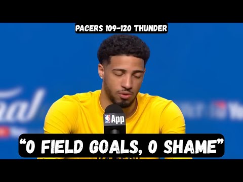 Tyrese Haliburton GOES OFF for 0 Buckets in loss - Post Game Interview - Pacers vs Thunder - Game 5