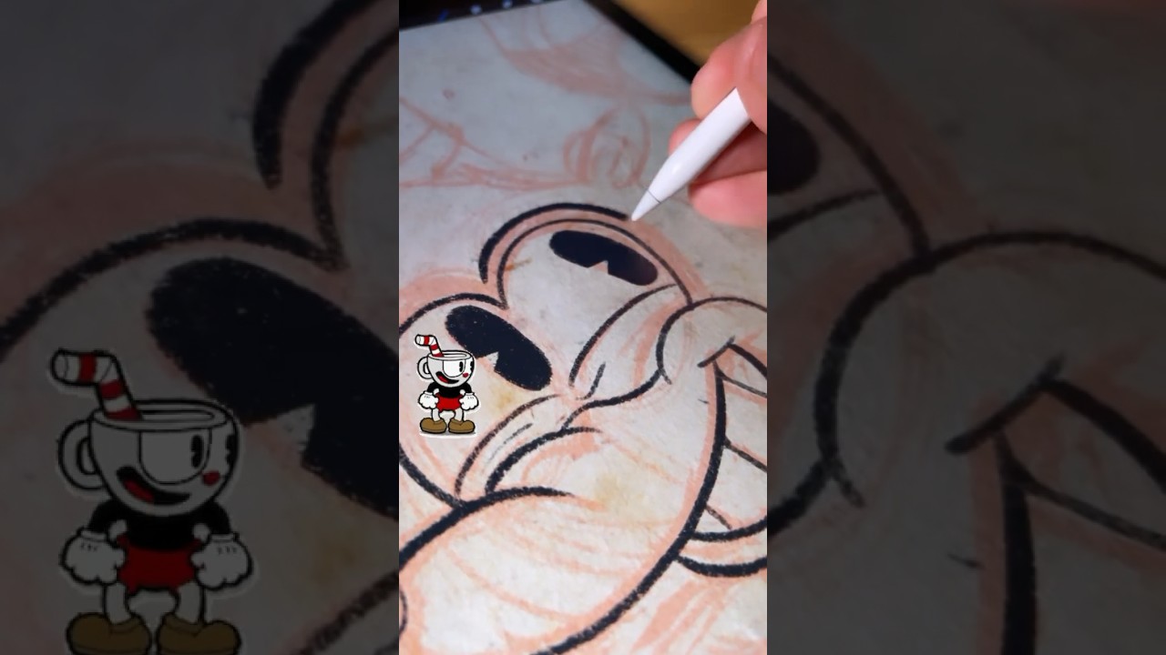 How to draw 1930s rubberhose cartoon style Mordecai & Rigby - Regular Show #drawingtutorial #cuphead