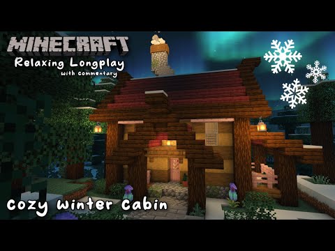 Cozy Winter Cabin Longplay: Sparkling Minecraft Adventure