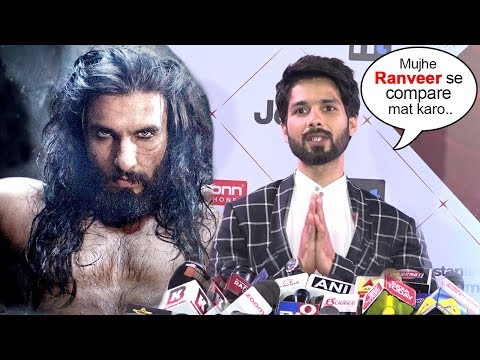 Shahid Kapoor's BEST Reply On Ranveer Singh Acting Better Than Him In Padmavati Movie