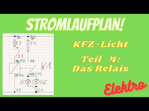 Stromlaufplan BELEUCHTUNG Teil 4 (Wie wird das Relais beschriftet?)
