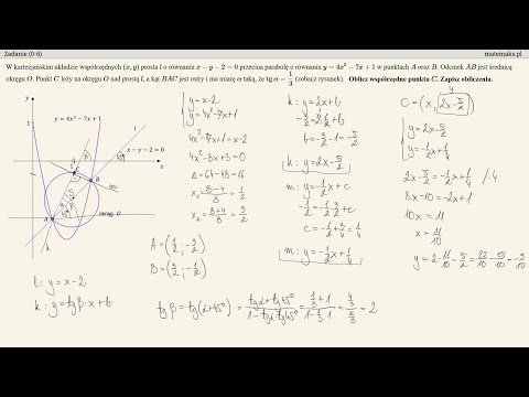 Matura rozszerzona 2023 - zadanie 13 za 6 pkt - geometria analityczna