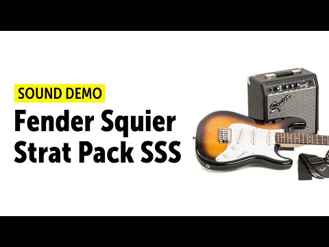Демонстрация звучания гитарного набора Fender Squier Stratocaster Pack