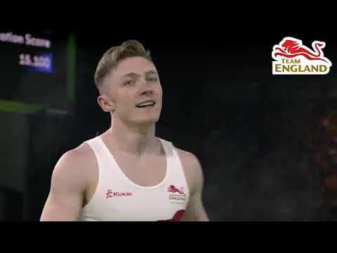 Nile Wilson wins gold in spectacular horizontal bar final at the Gold Coast 2018 Commonwealth Games