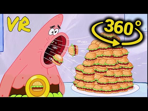 360° Video || Krabby Patty Contest - SpongeBob SquarePants VR