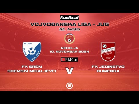 FK Srem (Sremski Mihaljevci) - FK Jedinstvo (Rumenka) 1:1 | 10.11.2024