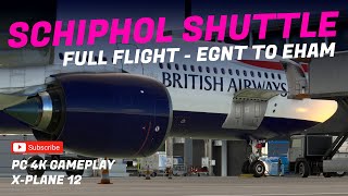 EGNT TO EHAM - Newcastle To Amsterdam #simpilot #simulation #flightsimulator #flightsim #xplane12