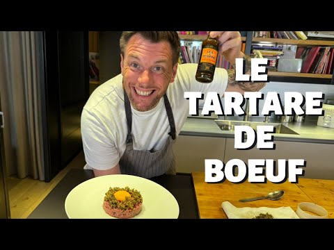 Knife-cut beef tartare