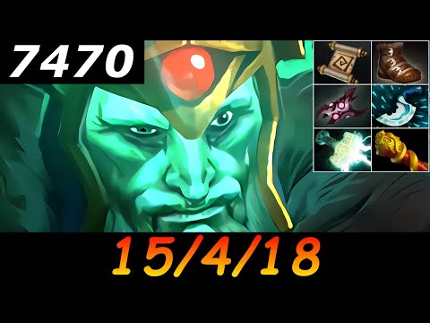 Dota 2 Wraith King 7470 MMR 15/4/18 (Kills/Deaths/Assists) Ranked Full Gameplay