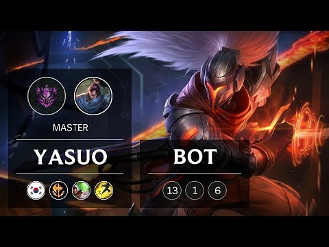 Yasuo Bot vs Ezreal - KR Master Patch 9.2
