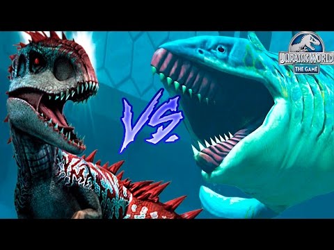 EDESTUS VS INDOMINUS REX! - Jurassic World The Game - HD