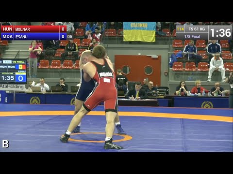 1/8 Final FS - 61 kg: Jozef MOLNAR (HUN) vs. Mihai ESANU (MDA)
