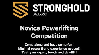 Stronghold Ballarat Novice Powerlifting Competition