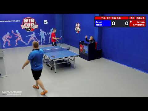 10:00 Ёлкин Антон  3-1 Криворотько Евгений  стол 5  ЮГ-2  19.06.22