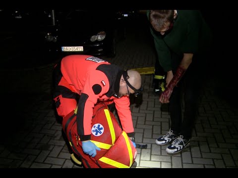 Ratownictwo nocą w PUZ w Suwałkach