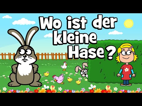 ♪ ♪ Kinderlied Wo ist der kleine Hase? | Suchspiel Kinder Mitmachlied - Hurra Kinderlieder