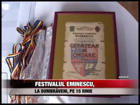 Festivalul Eminescu, la Dumbrăveni, pe 15 iunie